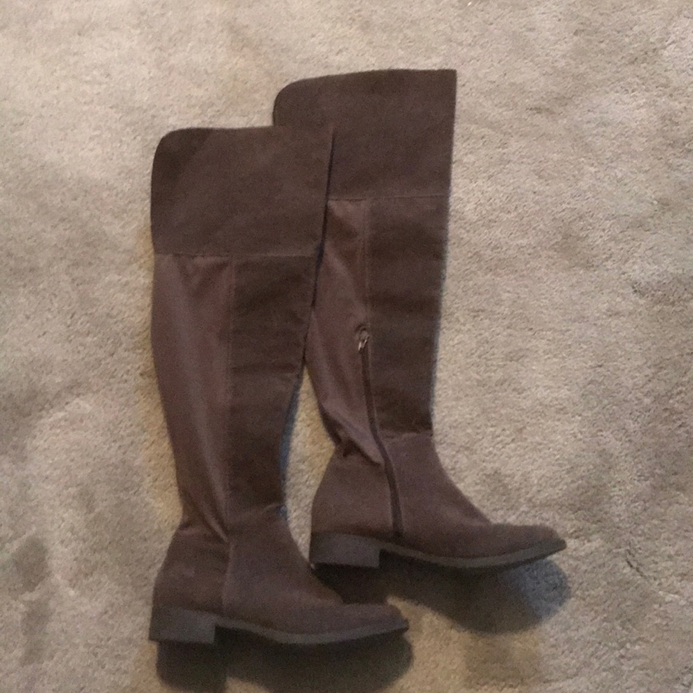 Really Cute Taupe Knee High Boots